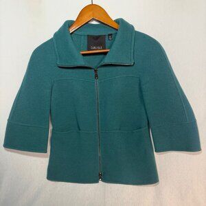 Carlisle Wool Angora Jacket Women’s 2 Zip Front Pockets Fall Winter